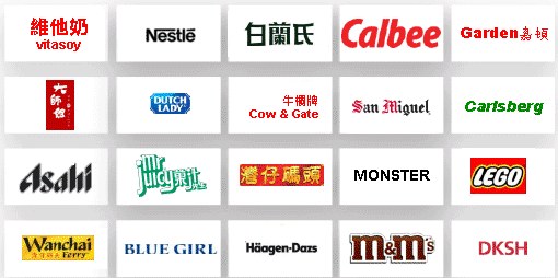 快速消費品行業客戶標誌